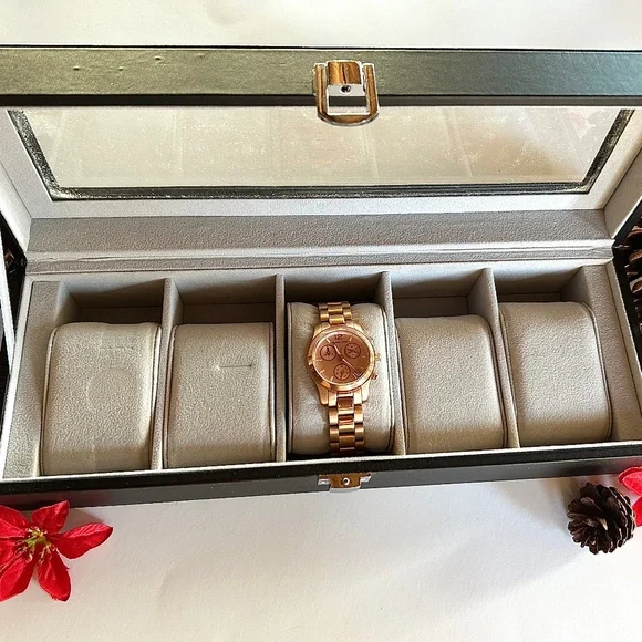 Unisex Watch Box. 5 slot - Picture 1 of 8